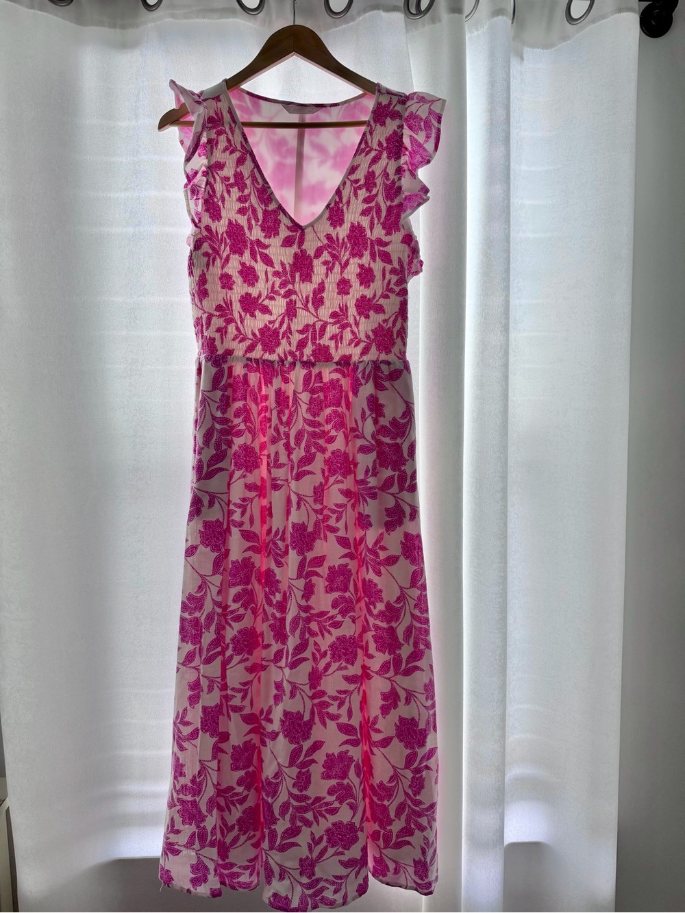 LC Lauren Conrad Pink Floral Maxi Dress